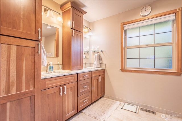 bathroom featuring vanity