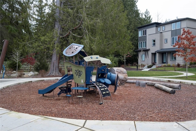 view of jungle gym