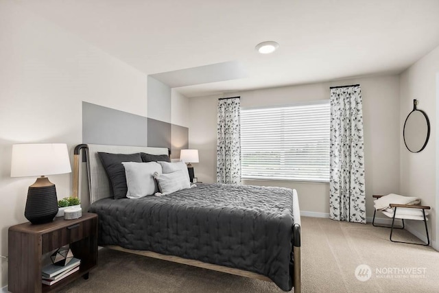 bedroom featuring carpet flooring