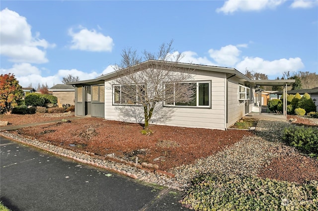 view of manufactured / mobile home