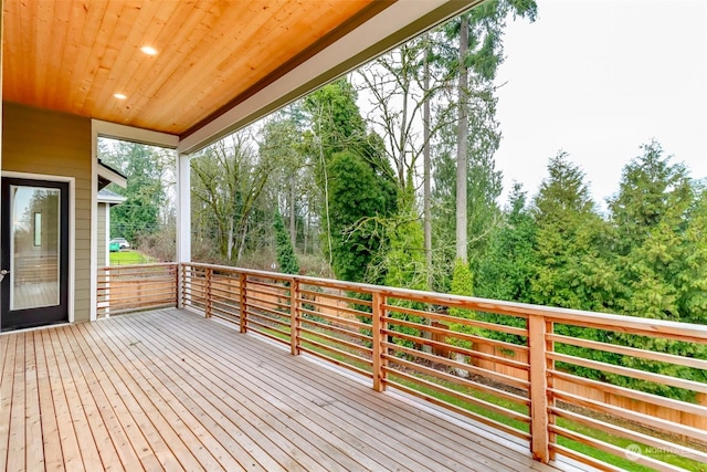 view of wooden terrace