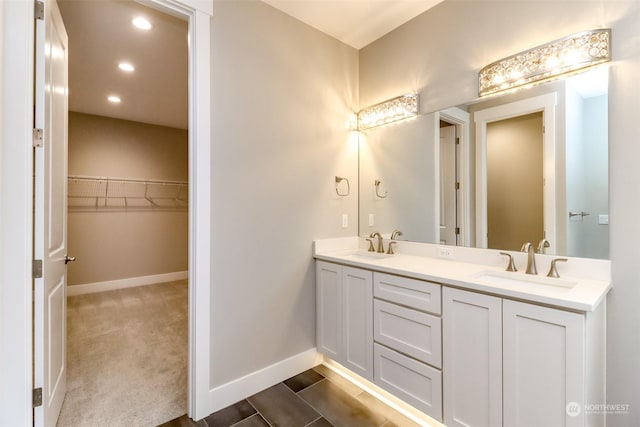 bathroom featuring vanity