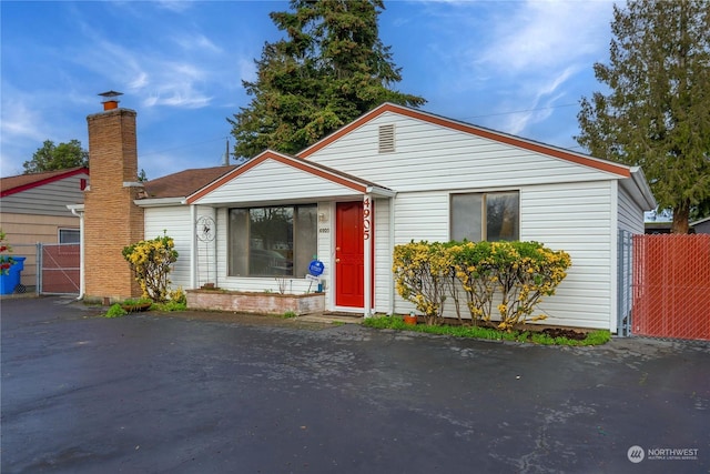 view of bungalow-style home