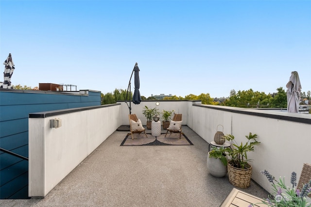 view of patio / terrace featuring a balcony