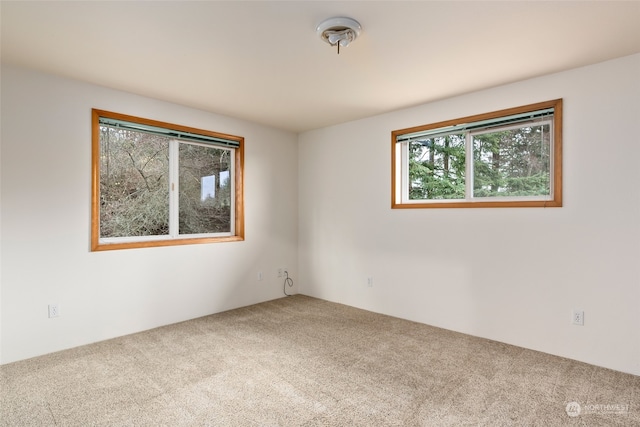 view of carpeted empty room