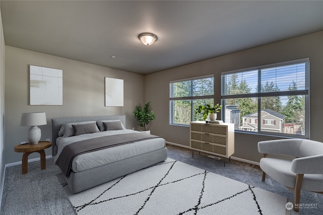 bedroom with carpet flooring