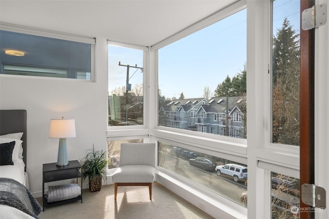 view of sunroom