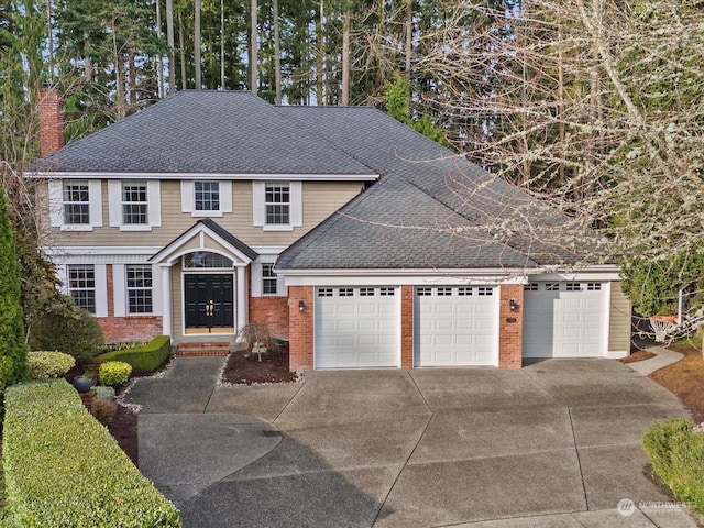 view of front of home featuring a garage