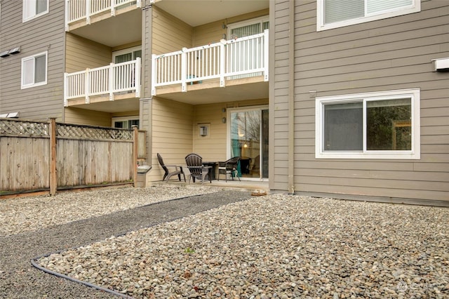 rear view of house featuring a patio