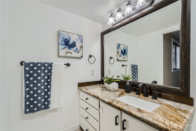 bathroom featuring vanity