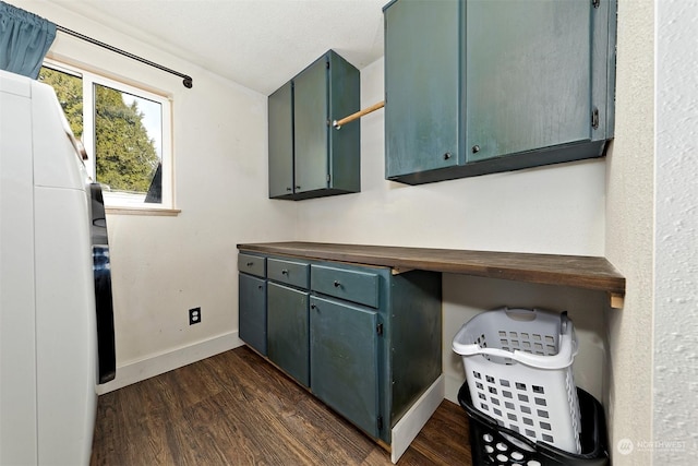 bathroom featuring vanity, wood-type flooring, and a textured ceiling