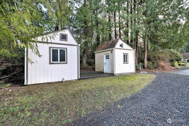 view of outbuilding