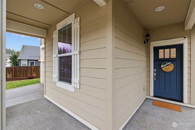 view of property entrance