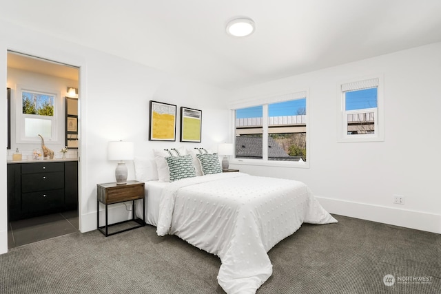 bedroom featuring ensuite bath