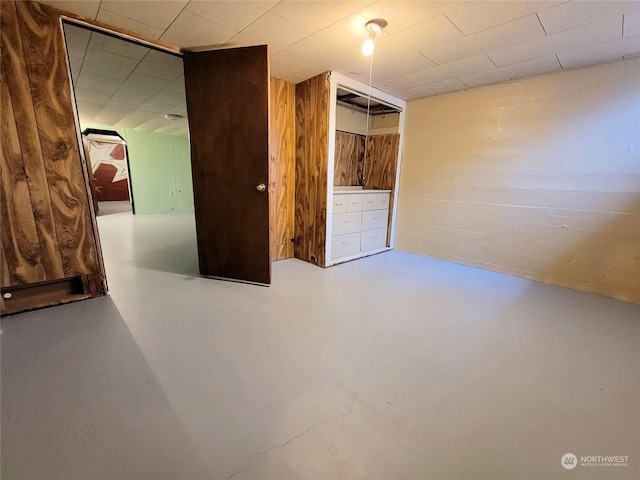 interior space with concrete flooring