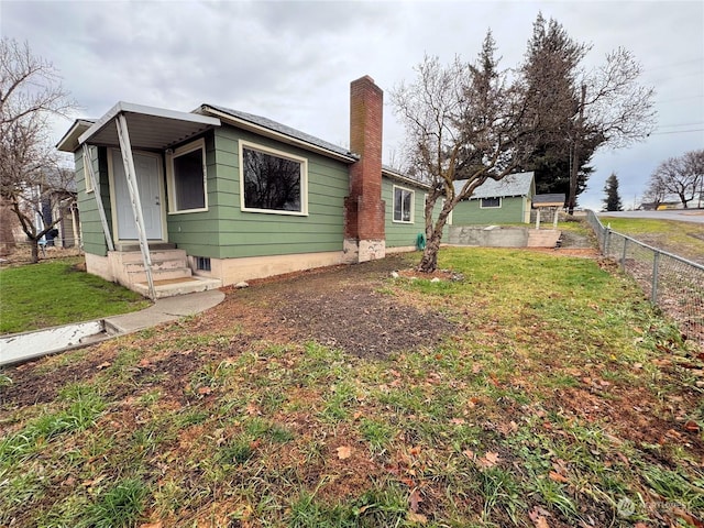 exterior space featuring a yard