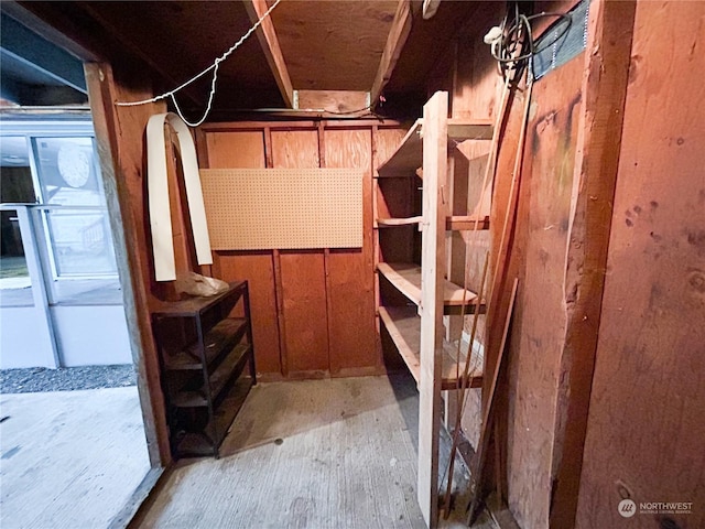 view of storage room