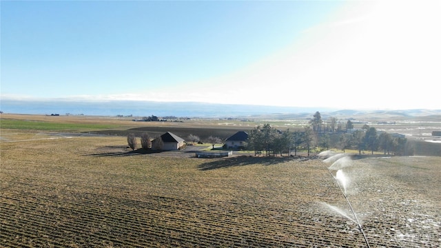 drone / aerial view featuring a rural view