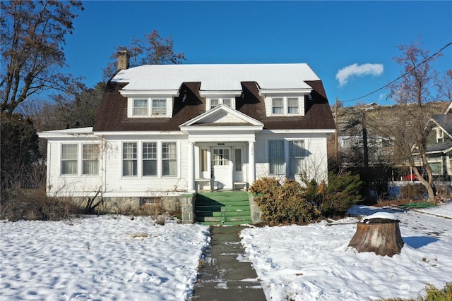 view of front of home