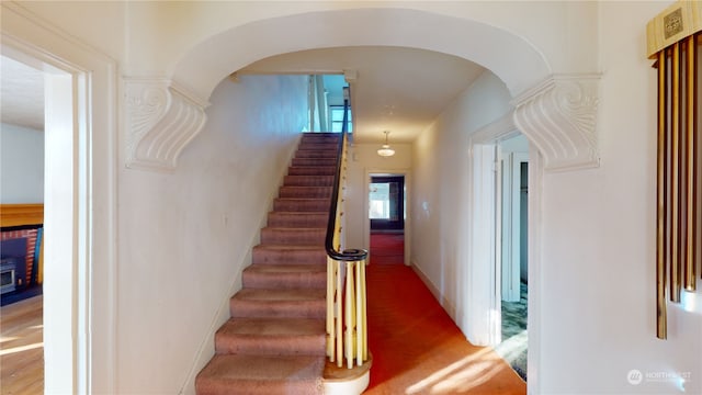 view of stairs