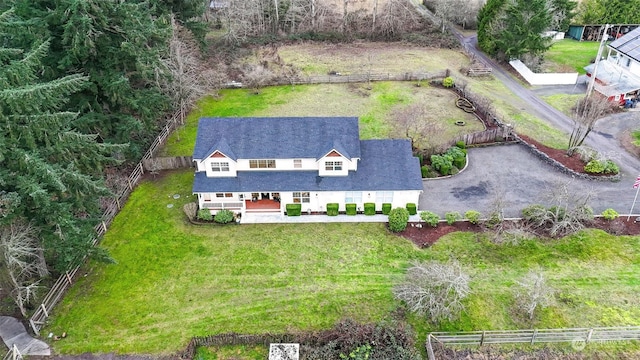 birds eye view of property