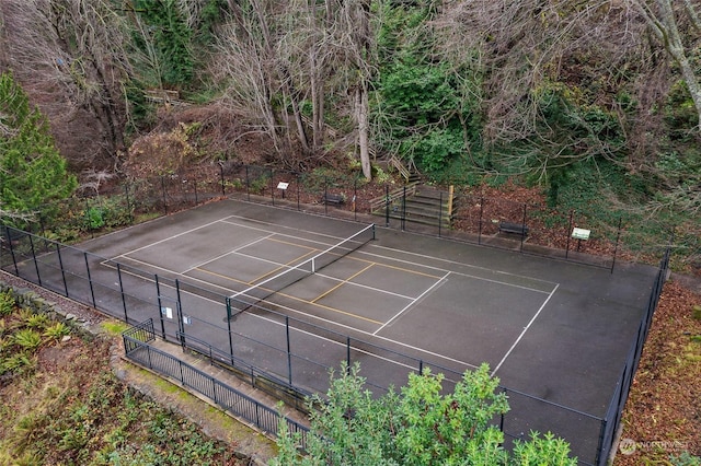 view of sport court