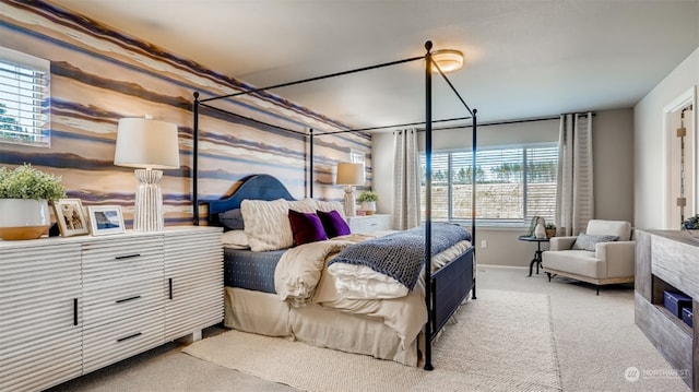 bedroom featuring carpet floors