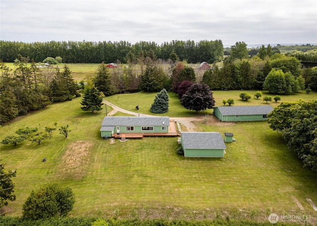 4495 Sequim Dungeness Way, Sequim, WA 98382 - overview of rural landscape with a tree filled landscape