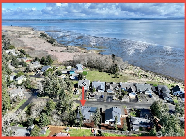 109 Sunrise Ave SE, Ocean Shores, WA 98569 - aerial view of residential area with a large body of water