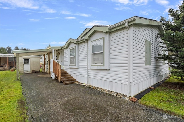 view of manufactured / mobile home