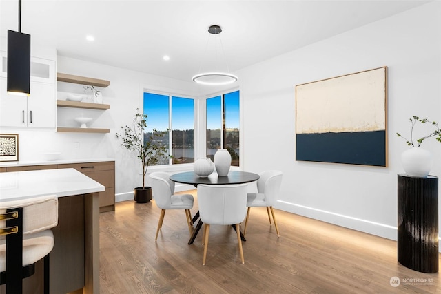 dining room featuring hardwood / wood-style floors