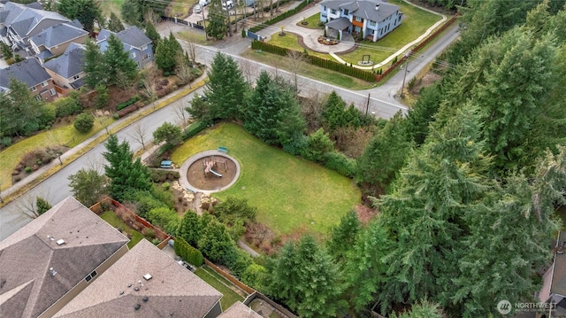 bird's eye view featuring a residential view