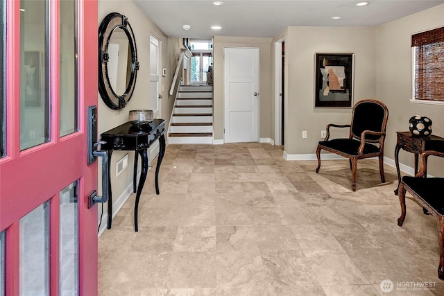 2031 42nd Ave E, Seattle, WA 98112 - foyer entrance with stairs and recessed lighting