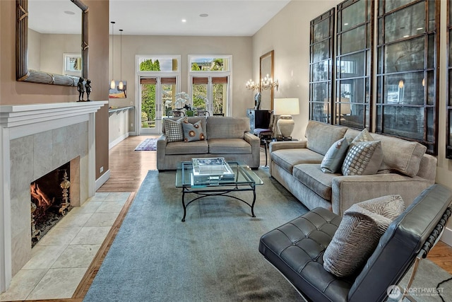 2031 42nd Ave E, Seattle, WA 98112 - living room with a fireplace and recessed lighting