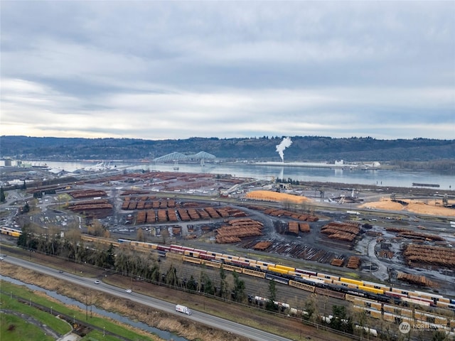 243 23rd Ave Unit 1-9, Longview, WA 98632 - drone / aerial view of industrial structures and a nearby body of water