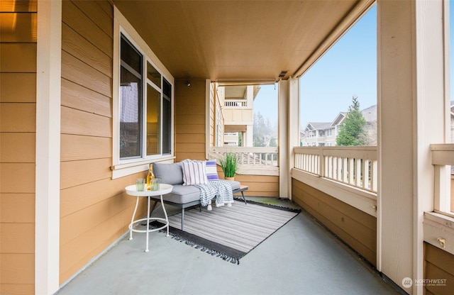 view of balcony