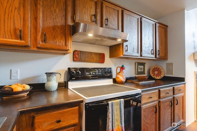 kitchen featuring electric range