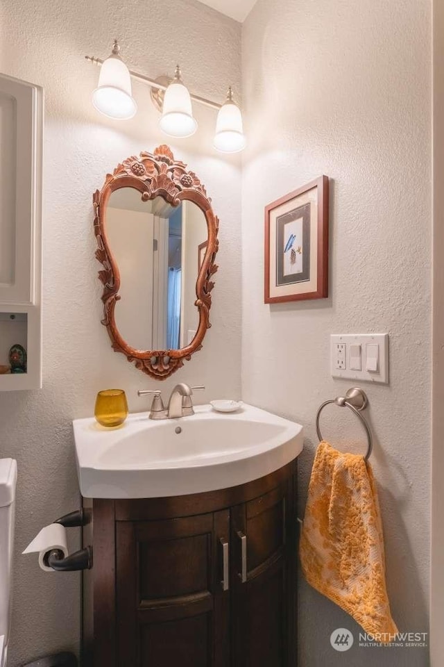 bathroom featuring vanity