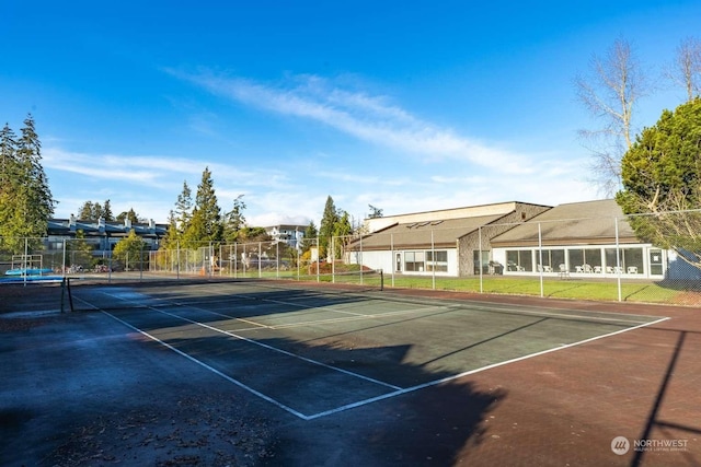 view of tennis court