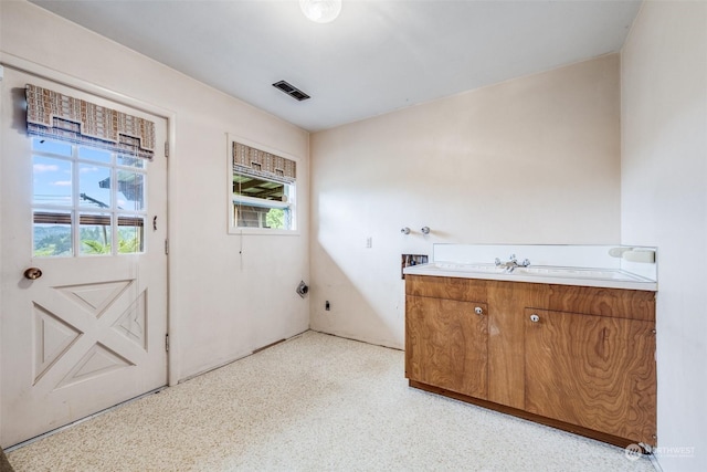 laundry room with sink