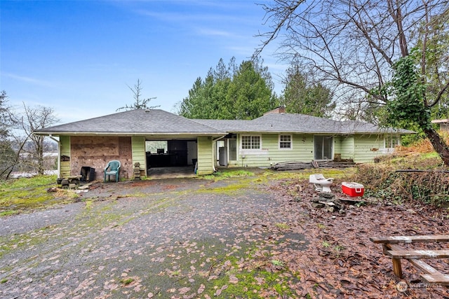 view of rear view of house