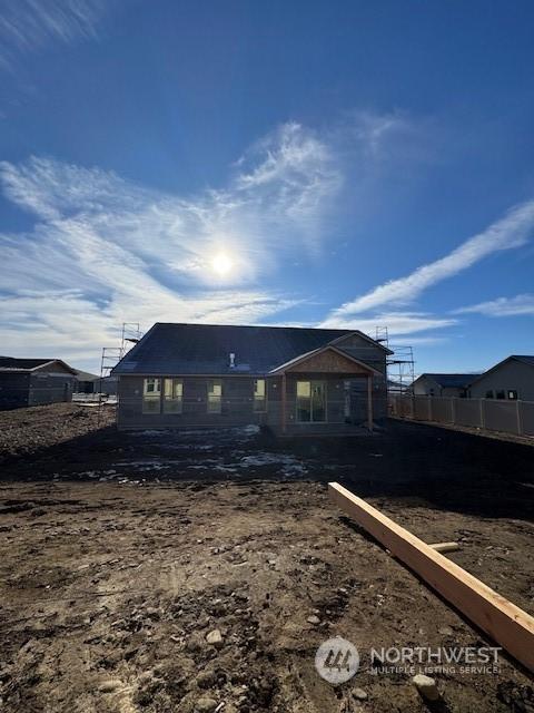 view of rear view of property