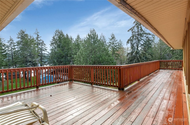 view of wooden terrace