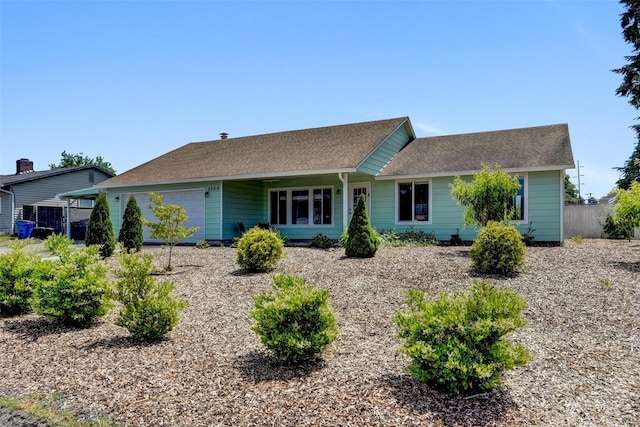 ranch-style house with a garage