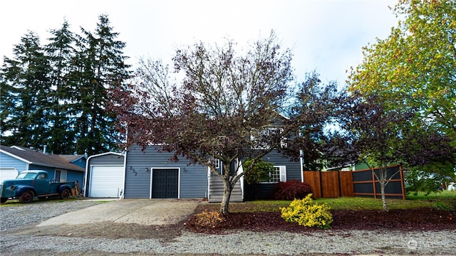 view of front of home featuring a garage