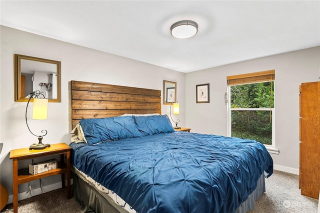 bedroom featuring carpet flooring