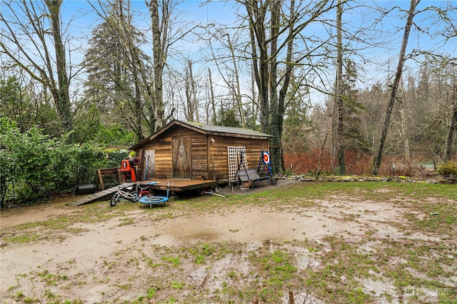 view of outdoor structure