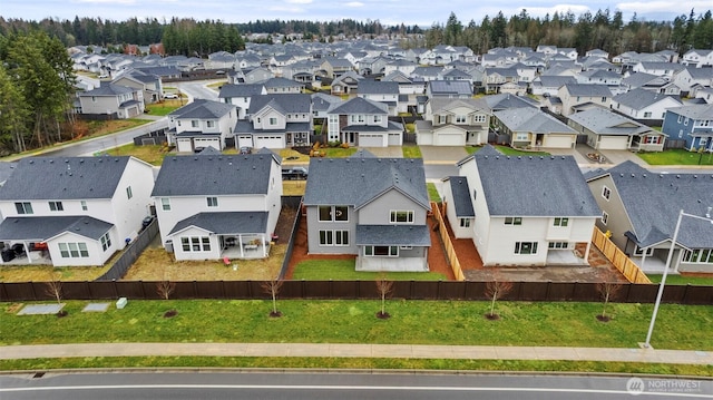 bird's eye view featuring a residential view