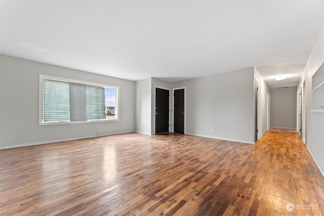 empty room featuring light hardwood / wood-style floors