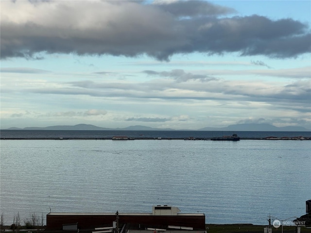 water view featuring a mountain view